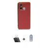 MARSİLYAN™- Redmi 12C Kılıf Yankı Serisi - Siyah Joko Magic 5D Cam + Kamera Lens Koruma Cam - SF