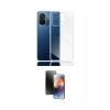 MARSİLYAN™- Redmi 12C Kılıf Zirve Doku - Siyah 3D Antistatik Mat Seramik Nano Ekran Koruyucu