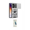 MARSİLYAN™- Redmi 13 4G Kılıf Ahenk Klasik - Şeffaf Pasifik Cam Ekran Koruyucu
