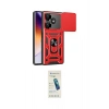 MARSİLYAN™- Redmi 13 4G Kılıf Ahenk Klasik - Şeffaf Pasifik Cam Ekran Koruyucu