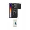 MARSİLYAN™- Redmi 13 4G Kılıf Ahenk Klasik - Şeffaf Pasifik Cam Ekran Koruyucu