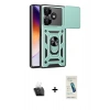 MARSİLYAN™- Redmi 13 4G Kılıf Ahenk Klasik - Şeffaf Pasifik Cam Ekran Koruyucu + Kamera Lens Koruma Cam - SF