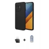 MARSİLYAN™- Redmi 13 4G Kılıf Ahenk Serisi - Siyah Joko Magic 5D Cam + Kamera Lens Koruma Cam - SF