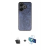 MARSİLYAN™- Redmi 13 4G Kılıf Kıvılcım Işık Serisi - Siyah 3D Antistatik Seramik Nano Ekran Koruyucu + Kamera Lens Koruma Cam - SF