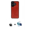 MARSİLYAN™- Redmi 13 4G Kılıf Kıvılcım Işık Serisi - Siyah 3D Antistatik Seramik Nano Ekran Koruyucu + Kamera Lens Koruma Cam - SF