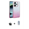 MARSİLYAN™- Redmi 13 4G Kılıf Kıvılcım Minimal Özel Seri - Siyah Joko Magic 5D Cam + Şeffaf Kamera Lens Koruma Cam