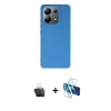 MARSİLYAN™- Redmi 13 4G Kılıf Kozmos Yansıma Özel Seri - Siyah 3D Antistatik Seramik Nano Ekran Koruyucu + Kamera Lens Koruma Cam - SF