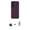 MARSİLYAN™- Redmi 13 4G Kılıf Kozmos Yansıma Özel Seri - Siyah Joko Magic 5D Cam + Kamera Lens Koruma Cam - SF