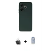 MARSİLYAN™- Redmi 13 4G Kılıf Kozmos Yansıma Özel Seri - Siyah Joko Magic 5D Cam + Kamera Lens Koruma Cam - SF