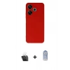 MARSİLYAN™- Redmi 13 4G Kılıf Kozmos Yansıma Özel Seri - Siyah Joko Magic 5D Cam + Kamera Lens Koruma Cam - SF