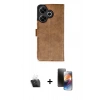 MARSİLYAN™- Redmi 13 4G Kılıf Siluet Işık Serisi - Siyah 3D Antistatik Mat Seramik Nano Ekran Koruyucu + Kamera Lens Koruma Cam - SF