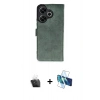 MARSİLYAN™- Redmi 13 4G Kılıf Siluet Işık Serisi - Siyah 3D Antistatik Seramik Nano Ekran Koruyucu + Kamera Lens Koruma Cam - SF