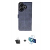 MARSİLYAN™- Redmi 13 4G Kılıf Siluet Işık Serisi - Siyah 3D Antistatik Seramik Nano Ekran Koruyucu + Kamera Lens Koruma Cam - SF