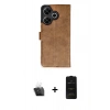 MARSİLYAN™- Redmi 13 4G Kılıf Siluet Işık Serisi - Siyah 6D Antistatik Mat Seramik Hayalet Nano Ekran Koruyucu + Kamera Lens Koruma Cam - SF