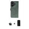 MARSİLYAN™- Redmi 13 4G Kılıf Siluet Işık Serisi - Siyah 6D Antistatik Mat Seramik Hayalet Nano Ekran Koruyucu + Kamera Lens Koruma Cam - SF