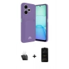 MARSİLYAN™- Redmi 13 4G Kılıf Vadi Çizgi Prime - Siyah 6D Antistatik Mat Seramik Hayalet Nano Ekran Koruyucu + Kamera Lens Koruma Cam - SF