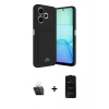 MARSİLYAN™- Redmi 13 4G Kılıf Vadi Çizgi Prime - Siyah 6D Antistatik Mat Seramik Hayalet Nano Ekran Koruyucu + Kamera Lens Koruma Cam - SF