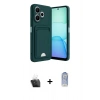 MARSİLYAN™- Redmi 13 4G Kılıf Vadi Çizgi Prime - Siyah Joko Magic 5D Cam + Kamera Lens Koruma Cam - SF