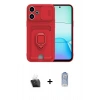 MARSİLYAN™- Redmi 13 4G Kılıf Vadi Form Prime - Siyah Joko Magic 5D Cam + Kamera Lens Koruma Cam - SF