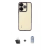 MARSİLYAN™- Redmi 13 4G Kılıf Vadi Minimal - Siyah Joko Magic 5D Cam + Kamera Lens Koruma Cam - SF
