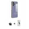 MARSİLYAN™- Redmi 13 4G Kılıf Yankı Serisi - Şeffaf Pasifik Cam Ekran Koruyucu + Kamera Lens Koruma Cam - SF