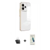 MARSİLYAN™- Redmi 13 4G Kılıf Yankı Serisi - Şeffaf Pasifik Cam Ekran Koruyucu + Kamera Lens Koruma Cam - SF