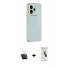 MARSİLYAN™- Redmi 13 4G Kılıf Yankı Serisi - Şeffaf Pasifik Cam Ekran Koruyucu + Kamera Lens Koruma Cam - SF