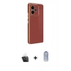 MARSİLYAN™- Redmi 13 4G Kılıf Yankı Serisi - Siyah Joko Magic 5D Cam + Kamera Lens Koruma Cam - SF
