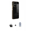MARSİLYAN™- Redmi 13 4G Kılıf Yankı Serisi - Siyah Joko Magic 5D Cam + Kamera Lens Koruma Cam - SF