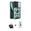 MARSİLYAN™- Redmi 13C Kılıf Ahenk Klasik - Şeffaf Pasifik Cam Ekran Koruyucu + Kamera Lens Koruma Cam - SF