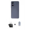 MARSİLYAN™- Redmi 13C Kılıf Ahenk Serisi - Siyah Joko Magic 5D Cam + Kamera Lens Koruma Cam - SF
