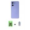 MARSİLYAN™- Redmi 13C Kılıf Ahenk Serisi - Siyah Joko Magic 5D Cam + Raze Metal Kamera Lens - SH