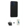 MARSİLYAN™- Redmi 13C Kılıf Eksen Işık - Şeffaf Pasifik Cam Ekran Koruyucu + Kamera Lens Koruma Cam - SF