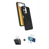 MARSİLYAN™- Redmi 13C Kılıf İz Işık Koleksiyonu - Siyah 3D Antistatik Seramik Nano Ekran Koruyucu + Kamera Lens Koruma Cam - SF