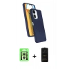 MARSİLYAN™- Redmi 13C Kılıf İz Işık Koleksiyonu - Siyah 6D Antistatik Mat Seramik Hayalet Nano Ekran Koruyucu + Raze Metal Kamera Lens - GS