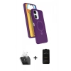 MARSİLYAN™- Redmi 13C Kılıf İz Işık Koleksiyonu - Siyah 6D Antistatik Mat Seramik Hayalet Nano Ekran Koruyucu + Kamera Lens Koruma Cam - SF