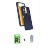 MARSİLYAN™- Redmi 13C Kılıf İz Işık Koleksiyonu - Siyah Joko Magic 5D Cam + Raze Metal Kamera Lens - SH