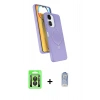 MARSİLYAN™- Redmi 13C Kılıf İz Işık Koleksiyonu - Siyah Joko Magic 5D Cam + Raze Metal Kamera Lens - SH