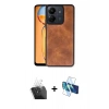 MARSİLYAN™- Redmi 13C Kılıf Kıvılcım Işık Serisi - Siyah 3D Antistatik Cam Ekran Koruyucu + Kamera Lens Koruma Cam - SF