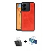 MARSİLYAN™- Redmi 13C Kılıf Kıvılcım Işık Serisi - Siyah 3D Antistatik Cam Ekran Koruyucu + Kamera Lens Koruma Cam - SF