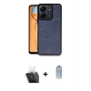 MARSİLYAN™- Redmi 13C Kılıf Kıvılcım Işık Serisi - Siyah Joko Magic 5D Cam + Şeffaf Kamera Lens Koruma Cam