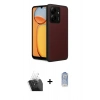 MARSİLYAN™- Redmi 13C Kılıf Kıvılcım Işık Serisi - Siyah Joko Magic 5D Cam + Şeffaf Kamera Lens Koruma Cam