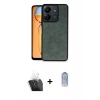 MARSİLYAN™- Redmi 13C Kılıf Kıvılcım Işık Serisi - Siyah Joko Magic 5D Cam + Şeffaf Kamera Lens Koruma Cam