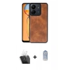 MARSİLYAN™- Redmi 13C Kılıf Kıvılcım Işık Serisi - Siyah Joko Magic 5D Cam + Şeffaf Kamera Lens Koruma Cam