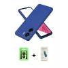 MARSİLYAN™- Redmi 13C Kılıf Kozmos Yansıma Özel Seri - Şeffaf Pasifik Cam Ekran Koruyucu + Raze Metal Kamera Lens - SH