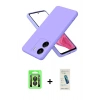 MARSİLYAN™- Redmi 13C Kılıf Kozmos Yansıma Özel Seri - Şeffaf Pasifik Cam Ekran Koruyucu + Raze Metal Kamera Lens - SH