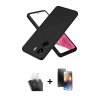 MARSİLYAN™- Redmi 13C Kılıf Kozmos Yansıma Özel Seri - Siyah 3D Antistatik Mat Seramik Nano Ekran Koruyucu + Kamera Lens Koruma Cam - SF