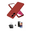 MARSİLYAN™- Redmi 13C Kılıf Kozmos Yansıma Özel Seri - Siyah 3D Antistatik Mat Seramik Nano Ekran Koruyucu + Kamera Lens Koruma Cam - SF