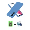 MARSİLYAN™- Redmi 13C Kılıf Kozmos Yansıma Özel Seri - Siyah 3D Antistatik Seramik Nano Ekran Koruyucu + Raze Metal Kamera Lens - GS