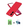 MARSİLYAN™- Redmi 13C Kılıf Kozmos Yansıma Özel Seri - Siyah 3D Antistatik Seramik Nano Ekran Koruyucu + Raze Metal Kamera Lens - GS